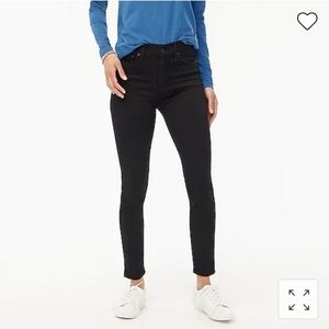J.Crew Black 9" Mid-Rise Skinny Jeans